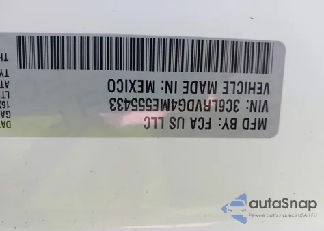 2021 Ram Promaster 2500 High Roof 159 Wb from USA, damaged, VIN 3C6LRVDG4ME555433
